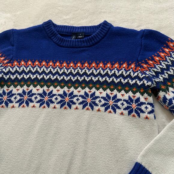 Janie and Jack Fair Isle Sweater sz 6 - Picture 9 of 11